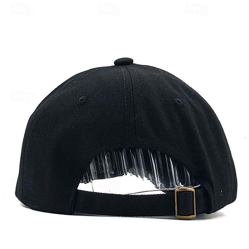 Men's Baseball Cap Sun Hat Trucker Hat Black Dark Navy Cotton Embroidered Fashion Casual Daily Cool Skulls Skulls Adjustable Sunscreen Breathable 2025 - $6.49 –P8