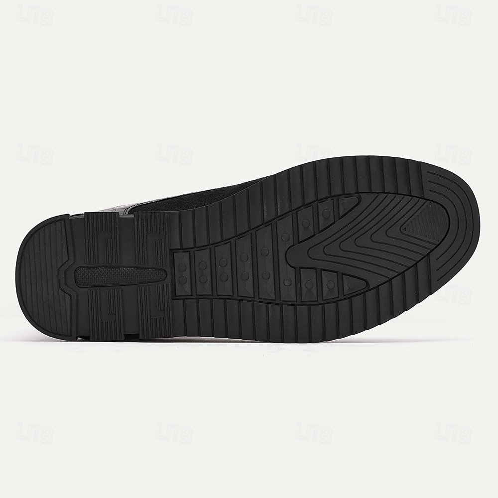 Chaussures habillées noires à lacets pour hommes avec motif crocodile, élégantes et stylées pour les réunions d'entreprise et sociales de 2025 ? $42.99 –P6
