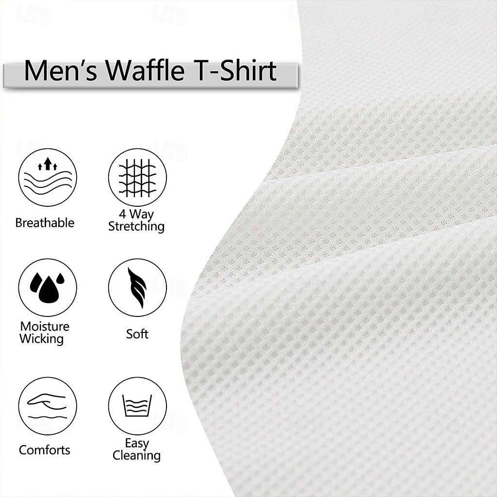 Men's Waffle Tank Top Tank Top Vest Undershirt Sleeveless V Neck Summer Plain Fashion Classic Comfortable Street Casual Sports White Yellow Blue Top Tee for Men 2026 - $13.49 –P3