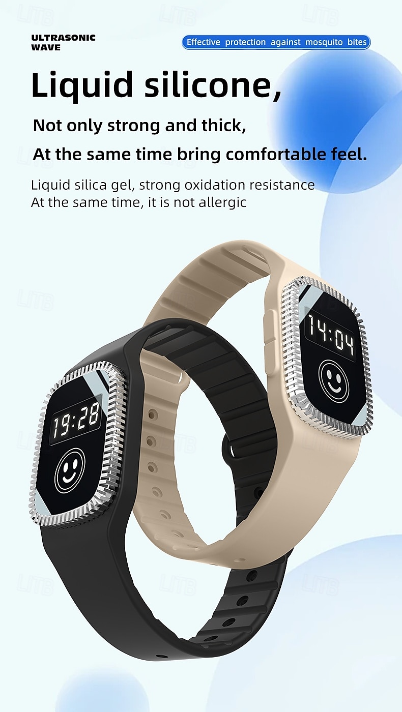 USB Mosquito Repellent Watch – Summer Silicone Bracelet for Adults and Children, Safe Wearable Mosquito Repellent 2025 - $17.99 –P14