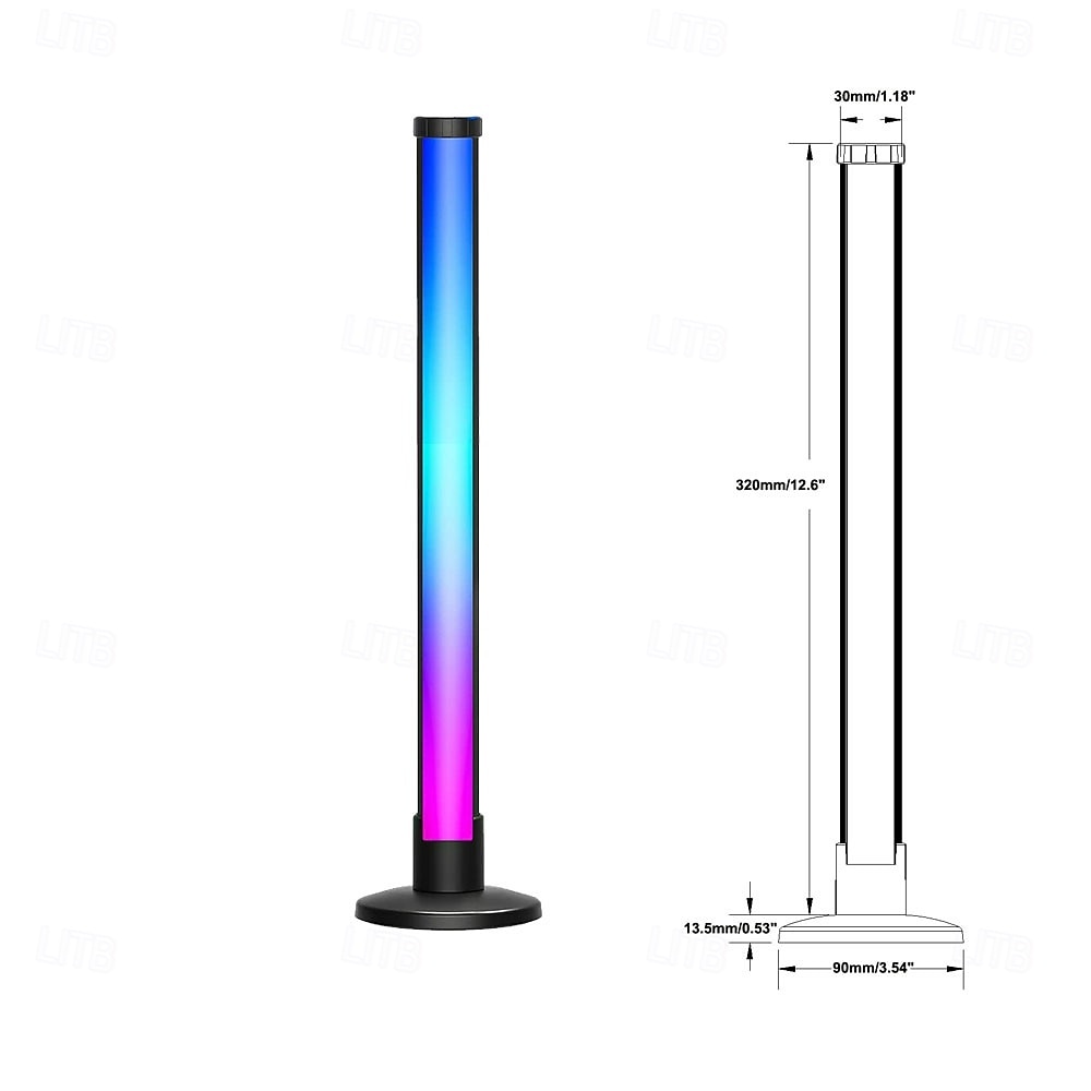 Lámpara de escritorio con luz LED de ritmo, barra para fiestas, juegos, computadora y TV 2025 - $33.99 –P5