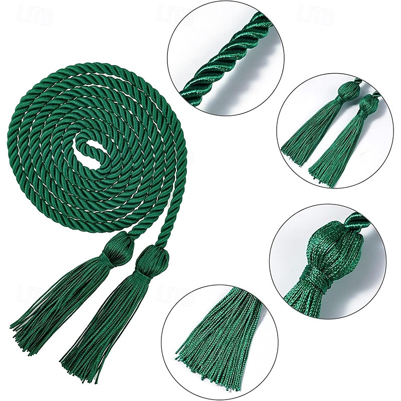 Lot de 10 cordons d'honneur de remise de diplôme de 67 pouces, cordons d'honneur à pompon de remise de diplôme, cordons d'honneur en vrac pour étudiants diplômés de 2025 ? $20.99 –P2