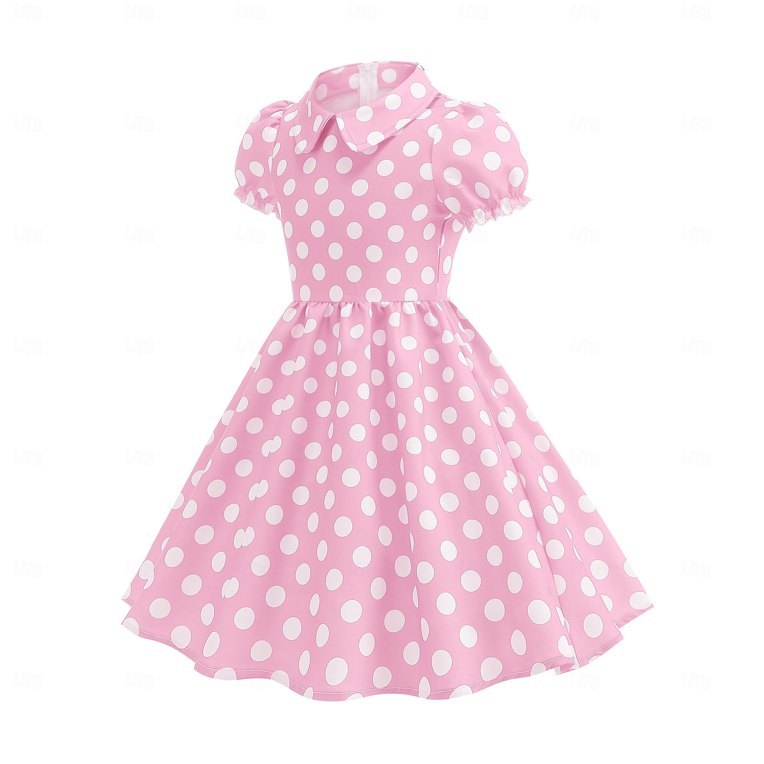 Retro / vintage Femtiotal Klänningar Swing klänning Prickiga Flickor Karnival Maskerad Dagliga kläder Möhippa Barn Klänning Hemkomstklänningar 2025 - $26.99 –P2
