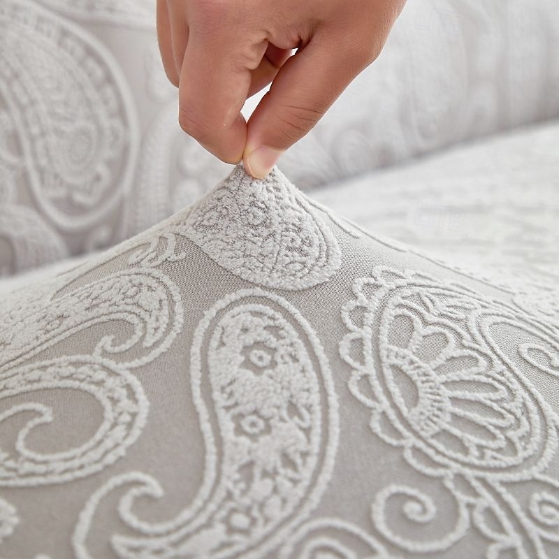 Elastic Jacquard Fabric Style of Skirt Sofa Cover Stretch Couch Cover Sectional L Shape Sofa Slipcover Corner Case for Living Room 1/2/3/4 Seat 2025 - $40.99 –P13