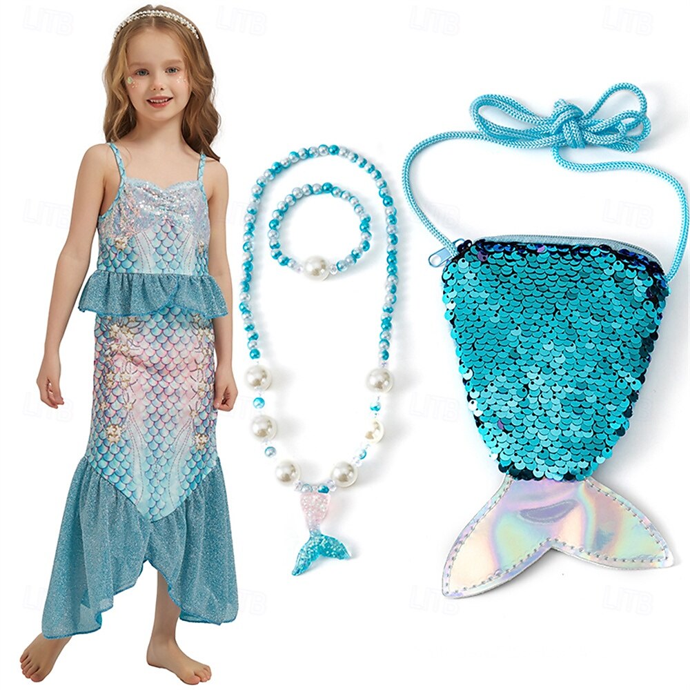 The Little Mermaid Little Mermaid Princess Mermaid Dress Theme Party Costume Cosplay Movie Cosplay for Girls' Kid's Carnival Masquerade Party Holiday 2025 - $30.99 –P2