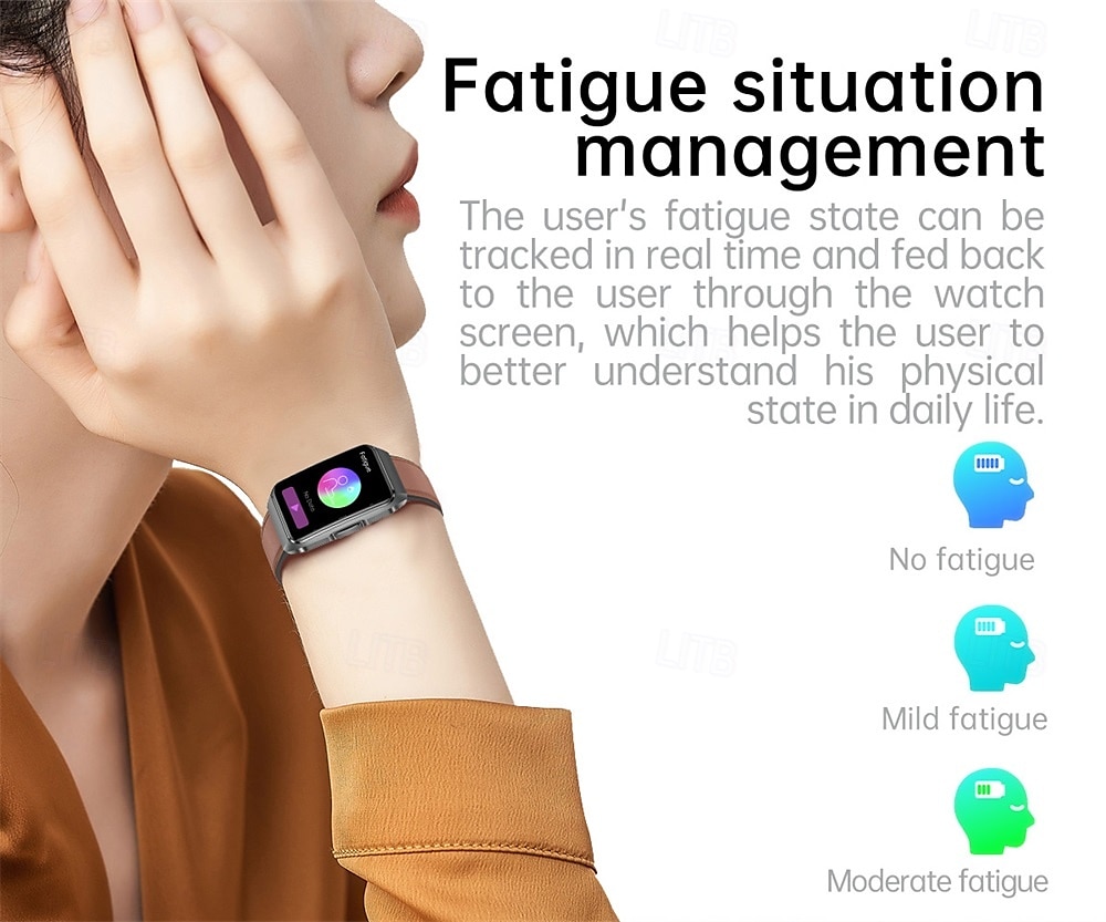 696 ET650 Smart Watch 1.57 inch Smart Band Fitness Bracelet Bluetooth ECG+PPG Pedometer Call Reminder Compatible with Android iOS Women Men Hands-Free Calls Message Reminder IPX-0 27.5mm Watch Case 2025 - $64.99 –P10