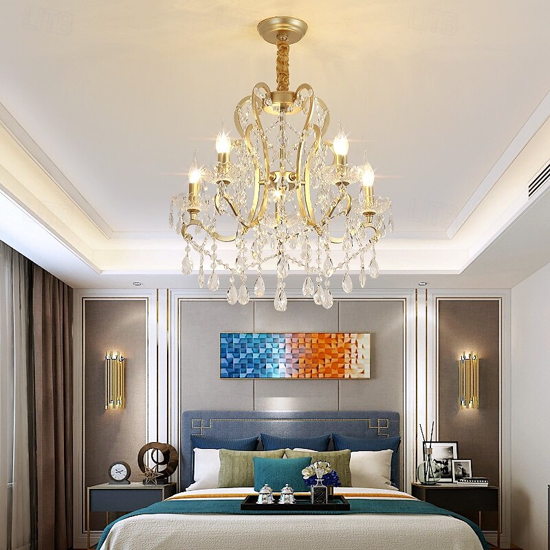 4-Light 6-Light 50 cm Pendant Lantern Design Chandelier Metal Painted Finishes Modern 110-120V 220-240V 2025 - $648.27 –P7