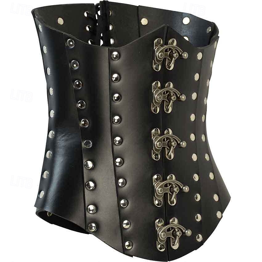 Retro Vintage Punk & Gothic Medieval Underbust Corset Fancy Dress Men's Carnival Masquerade Carnival Performance Masquerade Adults' Corset 2026 - $32.99 –P7