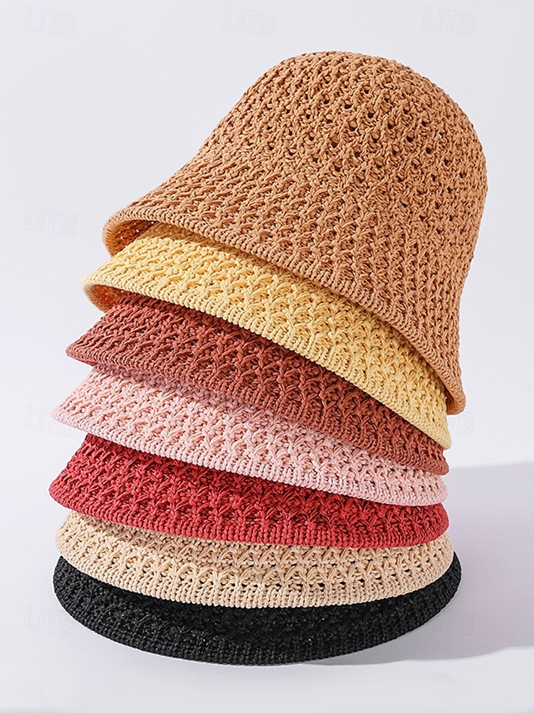 Chapeau de paille vintage pour femme – chapeau de soleil respirant tissé à la main, léger et pliable, chapeau de plage élégant pour les vacances d'été, les voyages et les activités de plein air de 2025 ? $14.99 –P5
