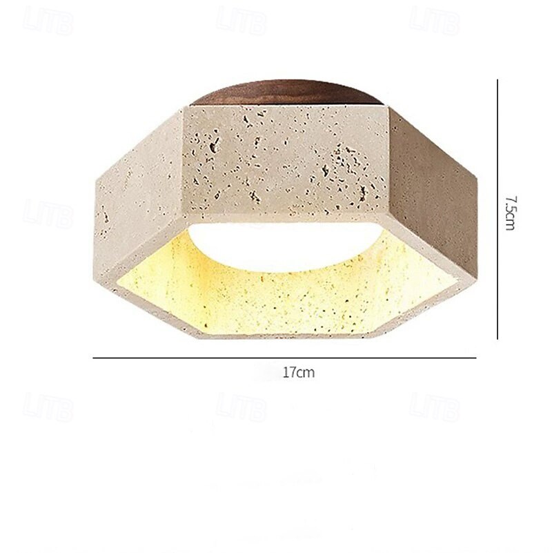 17 cm Figury geometryczne Oświetlenie Sufitowe Stone Styl artystyczny Styl vintage Styl klasyczny Zabytkowe Rustykalny 110-120V 220-240V 2025 - $146.99 –P4