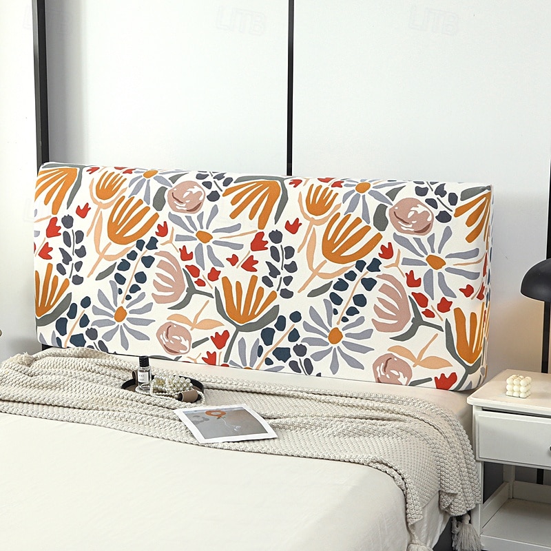 1 capa de cabeceira à prova de respingos de malha elástica jacquard capa de cabeceira para cama no quarto fácil de usar e limpar capa de cabeceira doméstica waffle de 2025 por $27.99 –P4