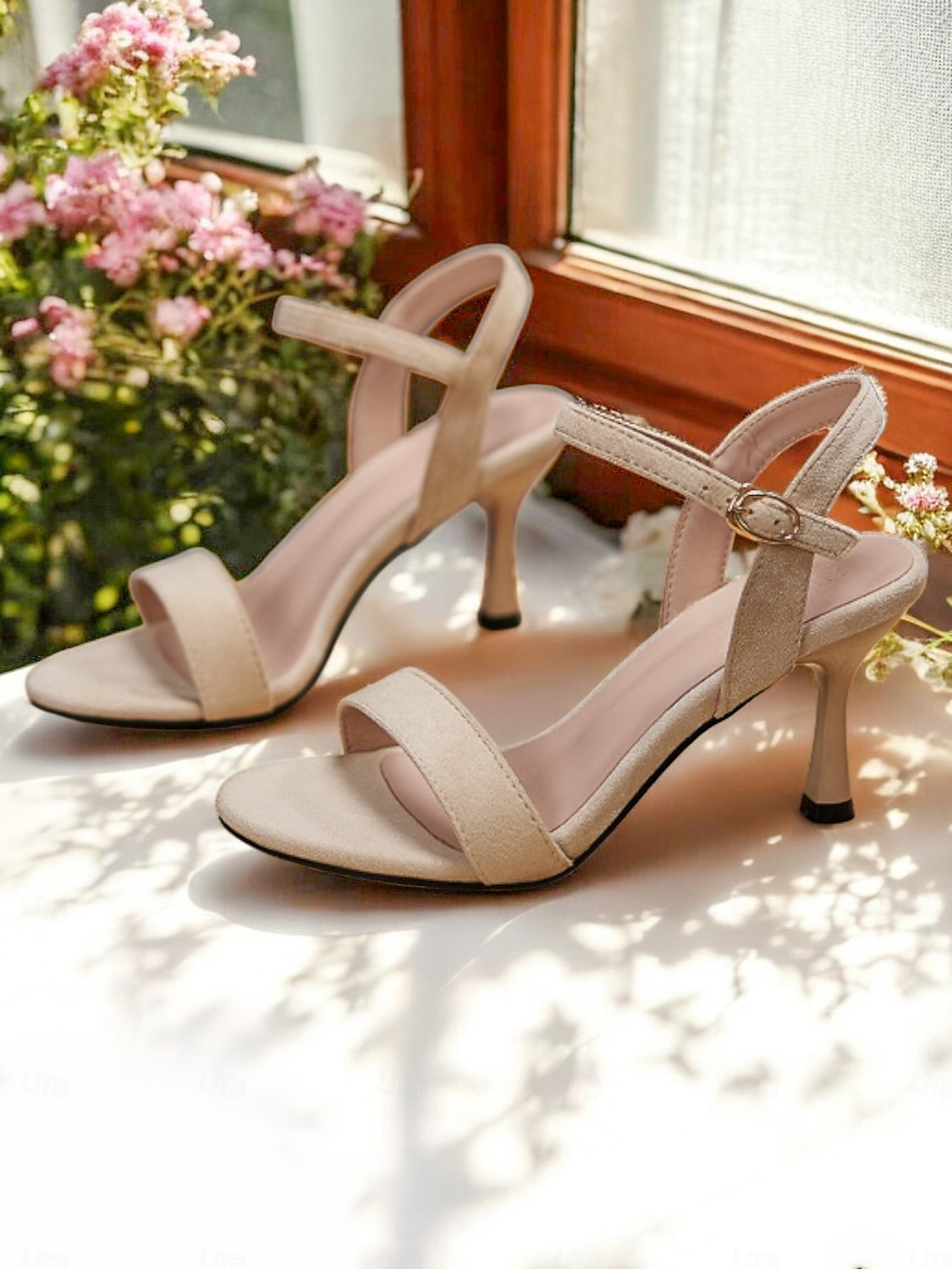 Escarpins beiges à bride arrière pour femme – élégantes sandales à bout ouvert pour les rendez-vous romantiques et les tenues estivales de 2025 ? $34.99 –P3