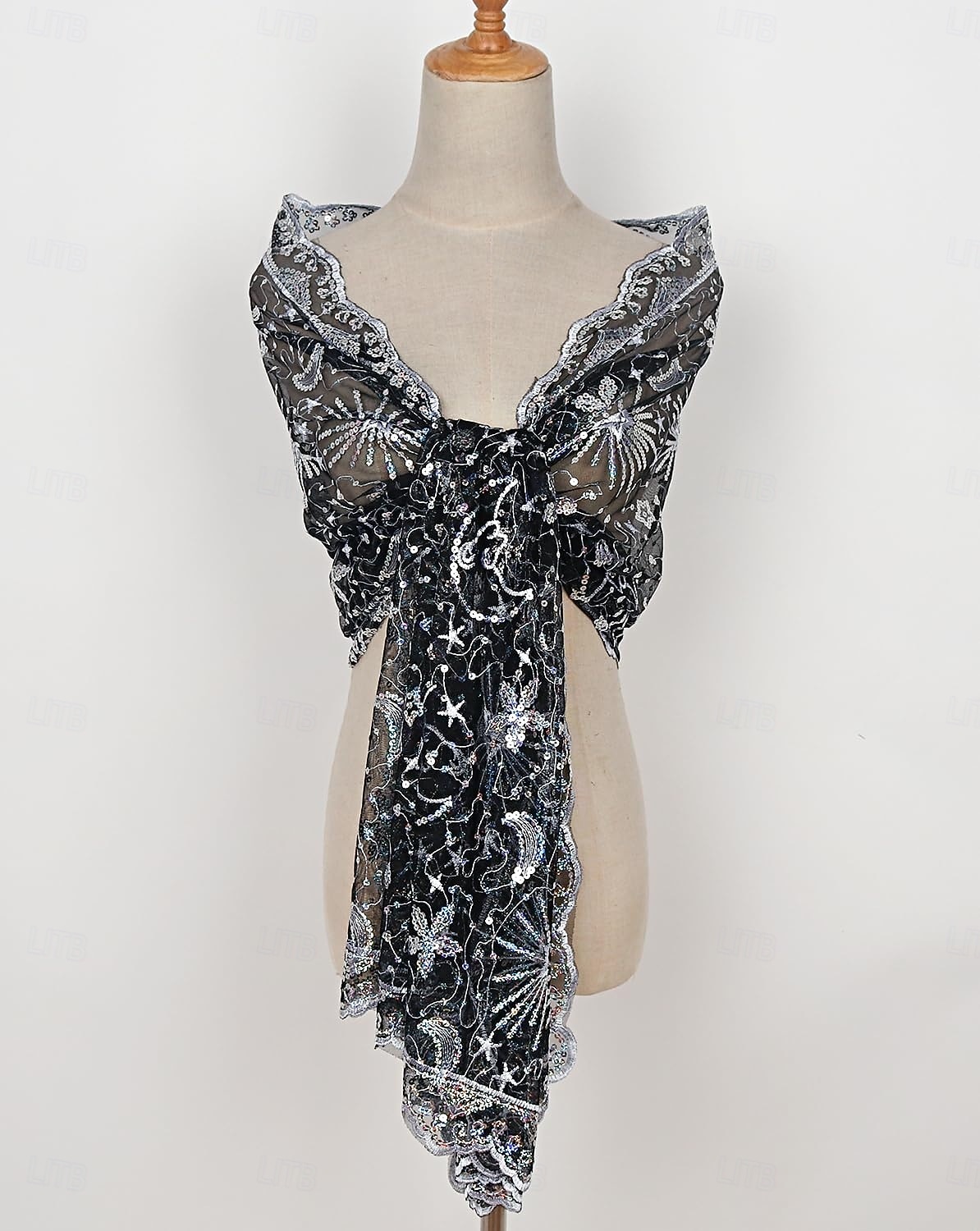 Retro Řvoucí 20s 20. léta 20. století šátek Wrap Přehozy přes ramena Velký Gatsby Flitry Maškarní kostým Dámské Karneval Svatební Večerní oslava Plesová maškaráda Dospělé Šátek 2025 - $17.49 –P9