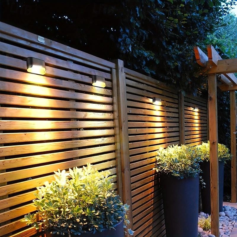 5 шт. наружный солнечный светильник для террасы, балкона, двора, ступеней, садовой дорожки, ограждения, освещение для свадьбы, фестиваля, вечеринки, кемпинга, теплый белый цветной свет 2026 - $13.49 –P6