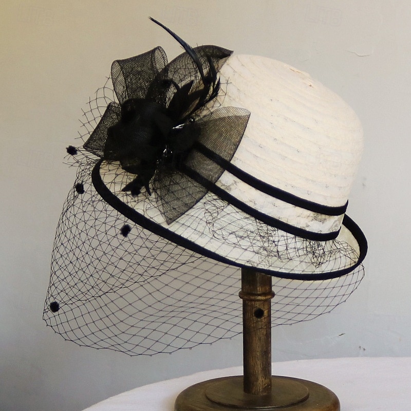 1950s Retro Vintage Hat Women's Valentine's Day Derby Ascot Horse Racing Festival Adults' Hat All Seasons 2026 - $33.99 –P4