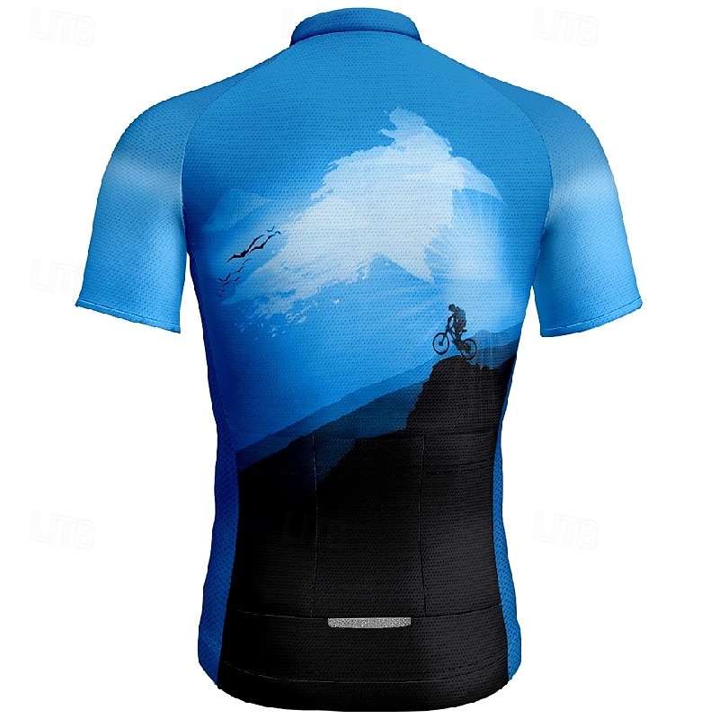 Men's Cycling Jersey Short Sleeve Bike Tee Tshirt Jersey with 3 Rear Pockets Mountain Bike MTB Breathable Quick Dry Anatomic Design Wicking Wine Red Yellow Red Sports Clothing Apparel 2025 - $28.99 –P9