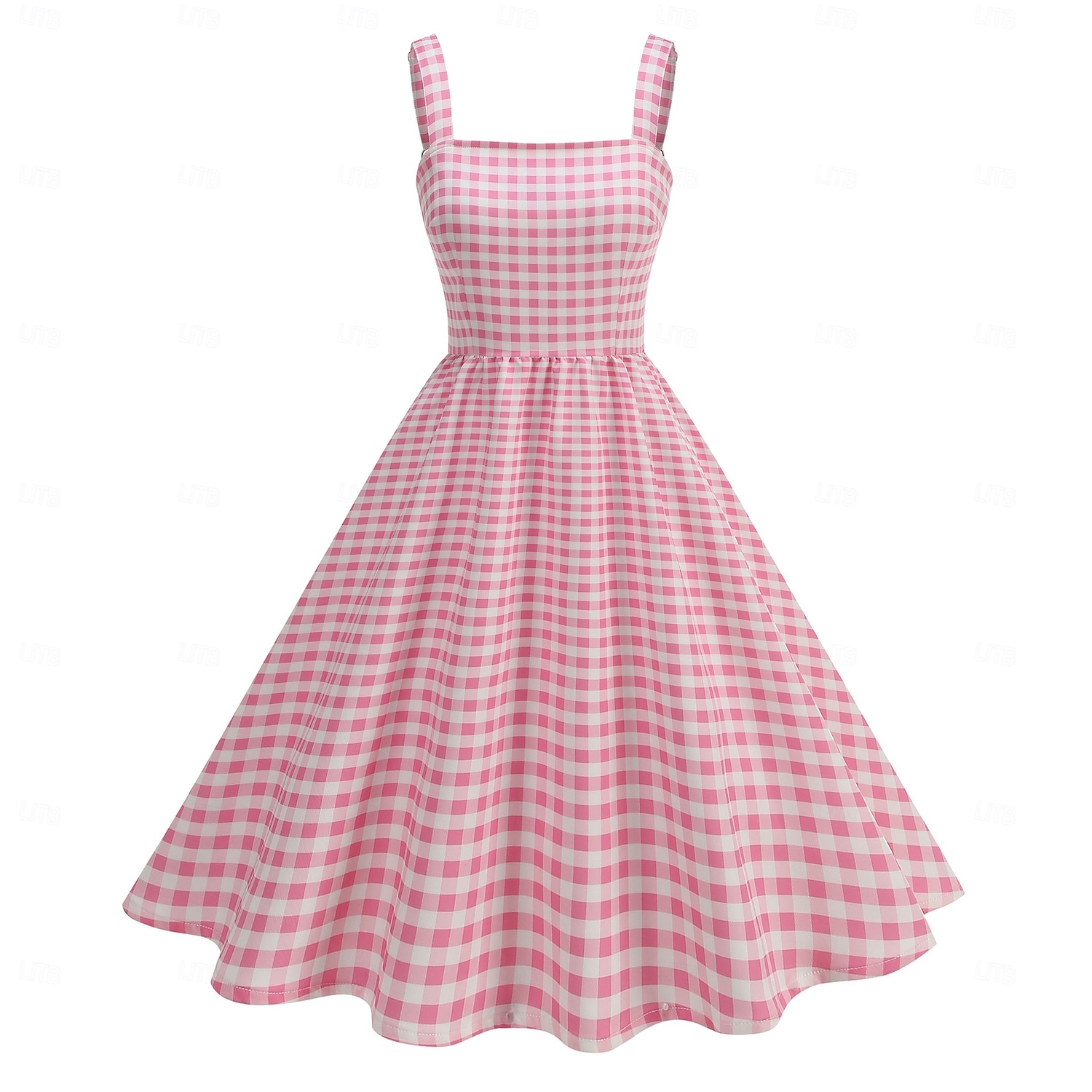 Retro Vintage 1950er Kleid Swing-Kleid Karomuster Damen Karneval Maskerade Alltagskleidung Junggesellinnenabschiedsparty Erwachsene Kleid Abschlussballkleider 2025 - $33.99 –P1
