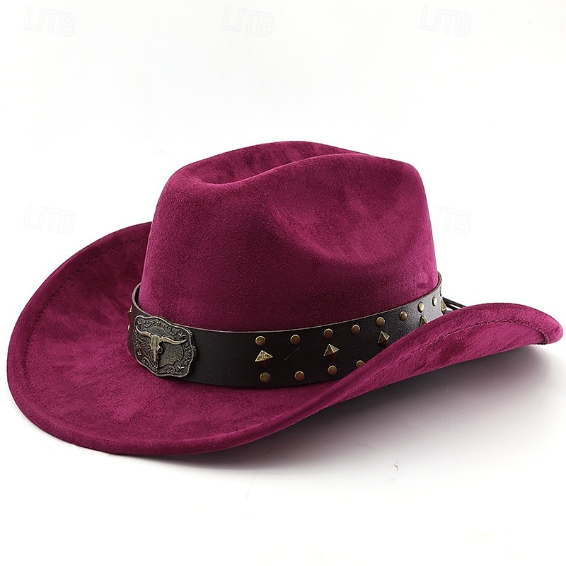 Férfi Szalmakalap Cowboy kalap Fedora Trilby kalap Fekete Bor Gyapjú Régies stílus Divat 18. század Napi Témakör Egyszínű / Sima szín Fényvédő Szerepjáték 2026 - $29.99 –P5