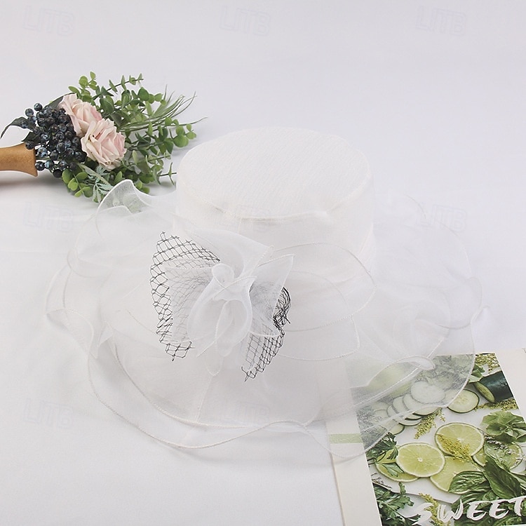 Accesoriu de Păr Tul Nuntă Serată Elegant Nuntă Cu Flori Diadema Articole Pentru Cap 2025 - $20.99 –P5