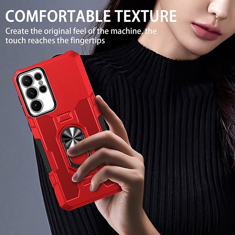 Phone Case For Samsung Galaxy S24 S23 S22 S21 Ultra Plus A55 A35 A25 A15 5G A34 A54 A73 A53 A33 A23 A13 A72 A52 A32 A22 A12 Back Cover Ring Holder Magnetic Shockproof Retro PC 2025 - $17.99 –P10