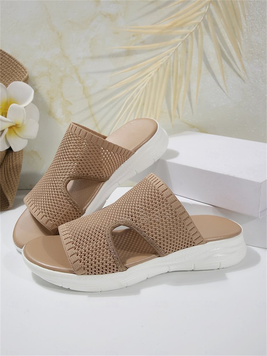 slip-on mesh-sklier for kvinner - lette pustende komfortsandaler for fritidsklær og utendørsaktiviteter 2025 - $18.99 –P1