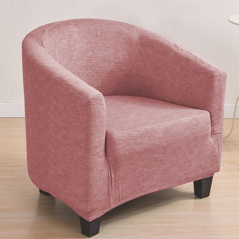 capa de cadeira de poltronas de banheira de clube, capa de sofá simples de lã polar, capas elásticas para sofás, protetor de móveis de sala de estar de 2025 por $31.99 –P5
