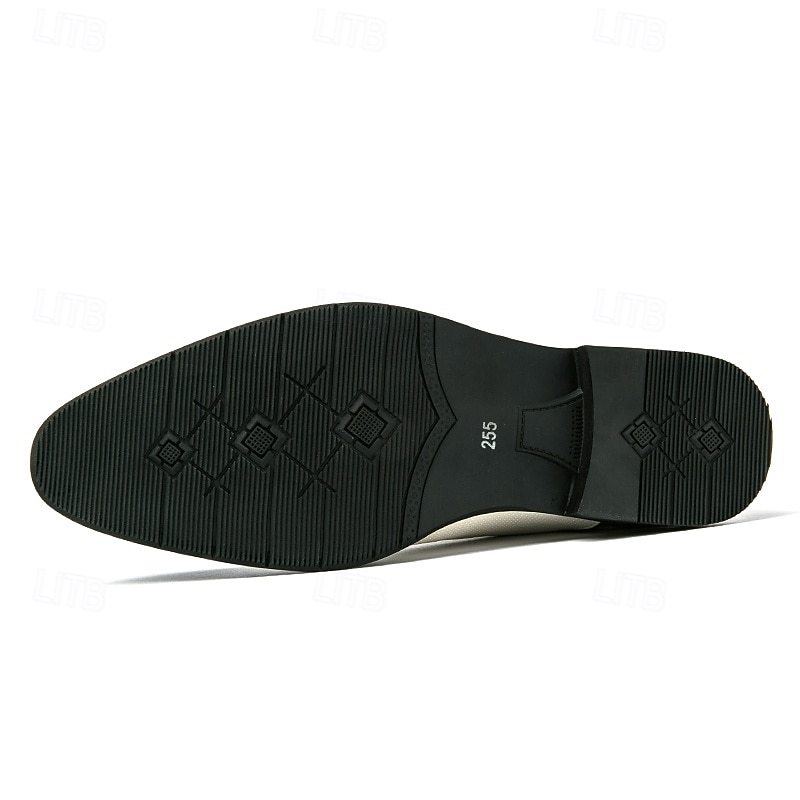 chaussures habillées bicolores pour hommes en bronze et crème avec design à lacets, embout élégant pour des événements formels élégants de 2025 ? $42.99 –P5
