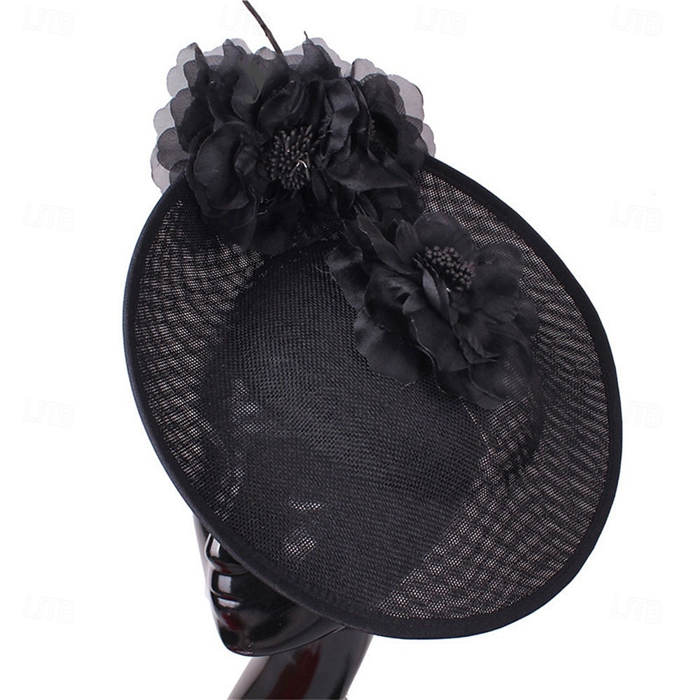 Hodeplagg Stoff Fedora-hatt Bryllup Fødselsdag Temafest Hesteveddeløp Elegant Vintage Søt Med Fjær Blomsterhodeplagg 2025 - $39.99 –P7