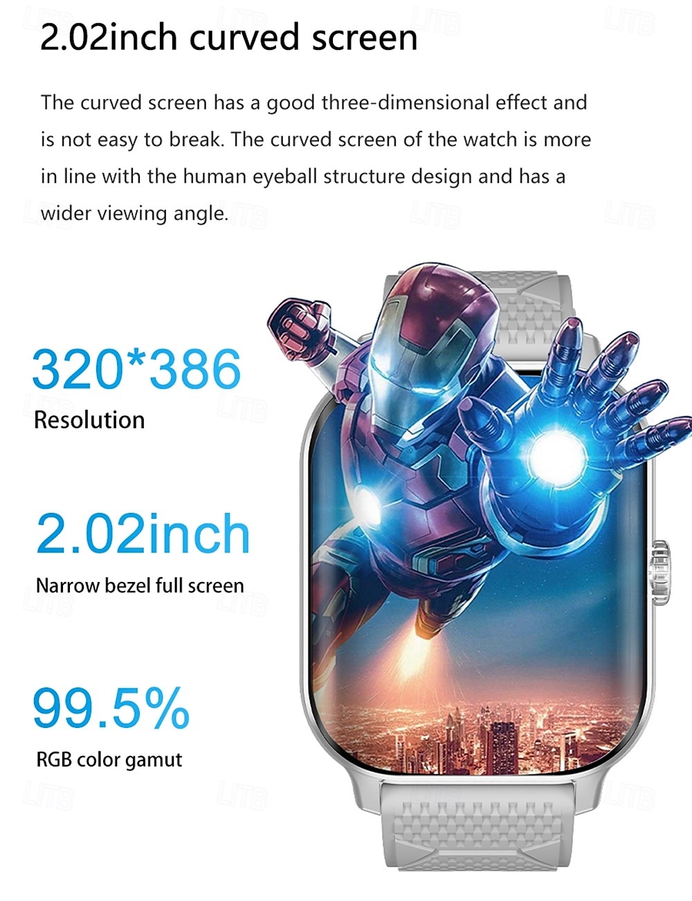 696 F12 Smart Watch Monitor aktywności Fitness ECG PPG Bluetooth Przypomnienie o połączeniu Android iOS IP67 38mm 2.02 2025 - $48.99 –P5