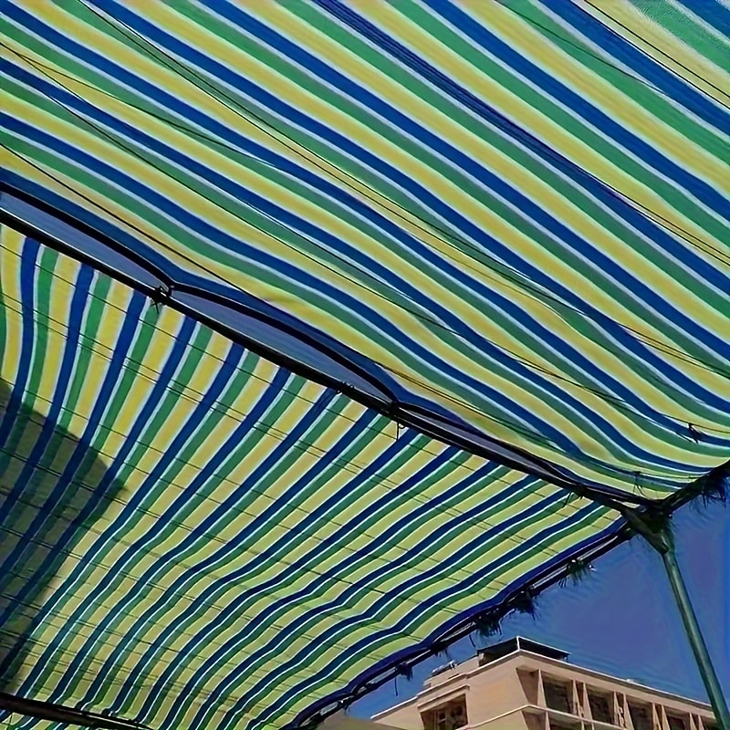 2025年 UV保護メッシュタープネット マルチカラー 屋外用サンシェードネット UV保護 通気性メッシュタープ 補強コーナーとグロメット付き 非防水 PE生地 日焼け止めキャノピー キャンプや庭用  コレクション – $24.99 –P7