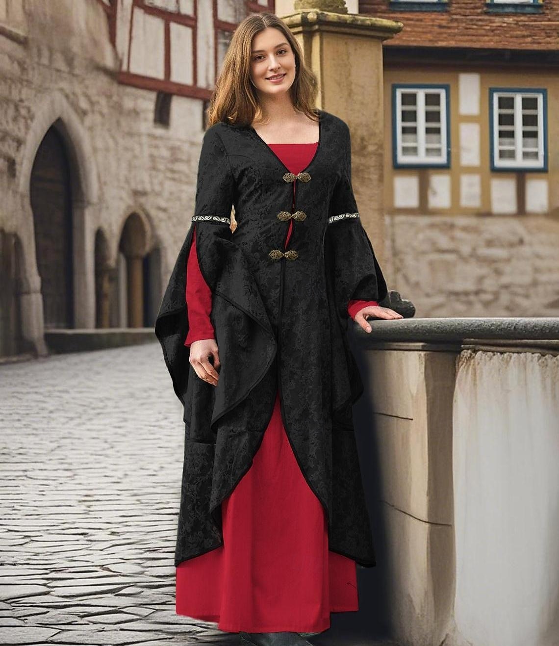 Retro Středověké Renesanční Šaty Plesové šaty Viking Keltský rytíř Maškarní kostým Dámské Keltské Královský předvečer Všech svatých Karneval Výkon Párty LARP Dospělé Šaty 2025 - $128.99 –P3