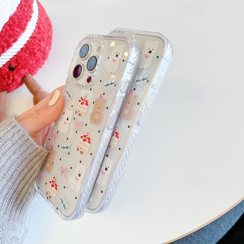 Custodia per iPhone 16e iPhone 16 iPhone 16 Pro iPhone 16 Pro Max iPhone 15 iPhone 15 Pro Max iPhone 14 Pro Max Custodia posteriore antishock cartone TPU acrilico del 2025 a $14.99 –P9