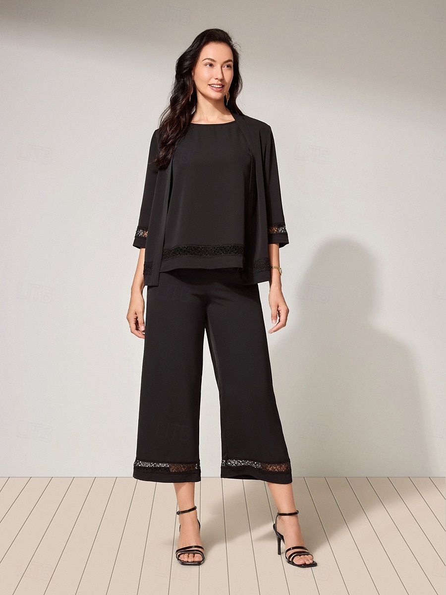 Pentru femei Bluză Culoare solidă Stilat Modern Fără manșon Stil Nautic Muncă Dantelă Capsă Negru Vară Primăvară Toamnă 2025 - $49.99 –P11
