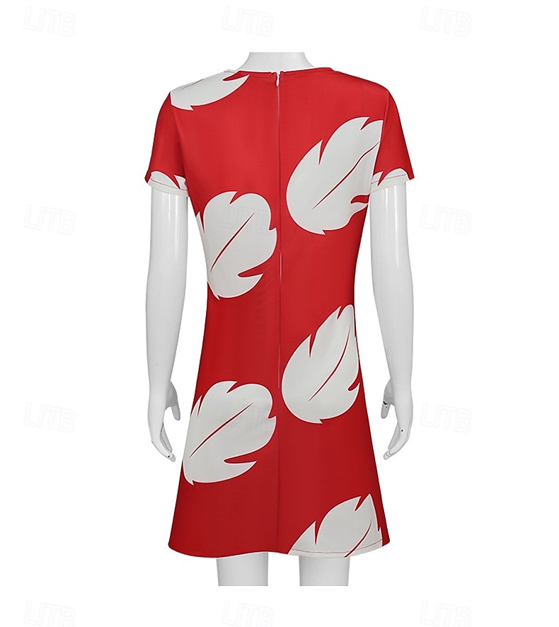 Lilo Kjoler Cosplay kostyme Karnevalskostyme Kle deg opp Film-Cosplay for Dame Voksne Halloween Karneval Verdens bokdag Ytelse Fest 2025 - $35.99 –P4