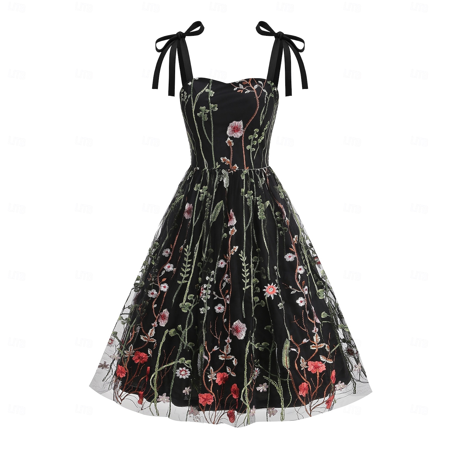 Retro Vintage 1950s Vintage Dress Dress Swing Dress Embroidered Floral Women's Carnival Masquerade Daily Wear Bachelorette Party Adults' Dress Homecoming Dresses 2025 - $38.99 –P1