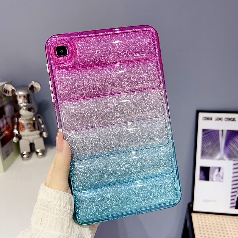 Tablet Case Cover For Samsung Galaxy Tab A9 8.7" S9 11 inch S8 11'' S7 11'' S6 Lite 10.4" A8 10.5'' A7 Lite 8.7'' A7 10.4'' A 8.0" A9 Plus 11" Full Body Protective Shockproof Color Gradient Glitter 2025 - $26.99 –P4