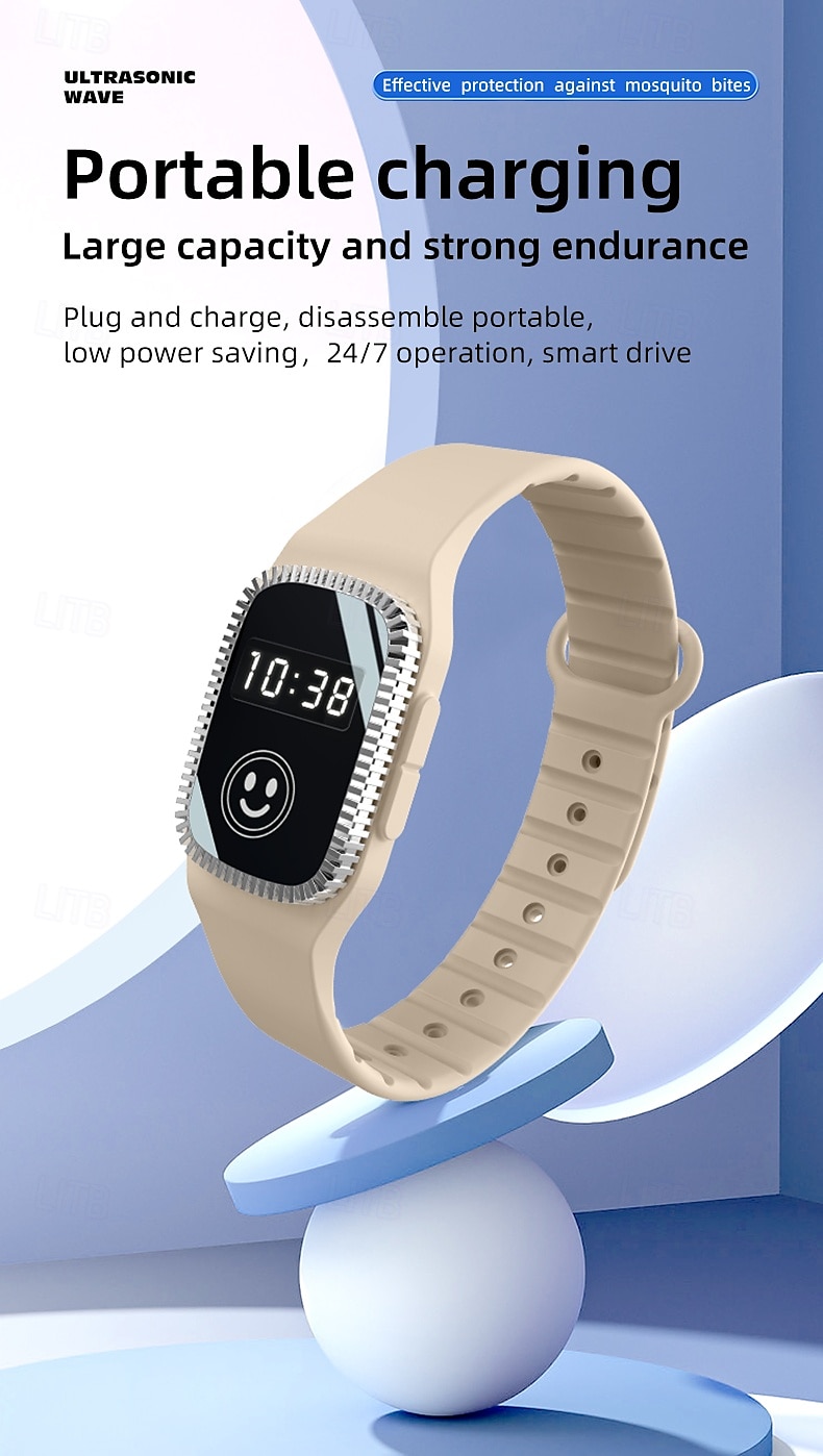 USB Mosquito Repellent Watch – Summer Silicone Bracelet for Adults and Children, Safe Wearable Mosquito Repellent 2025 - $17.99 –P10