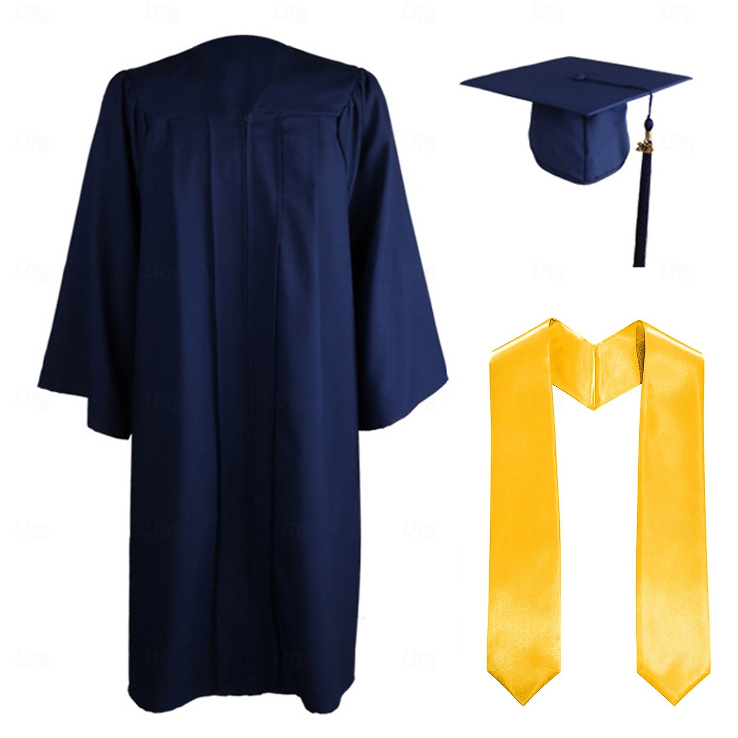 Graduation Cap and Gown 2025 Set with Tassel Graduation Stoles for High School College Bachelor 2025 - $28.99 –P17