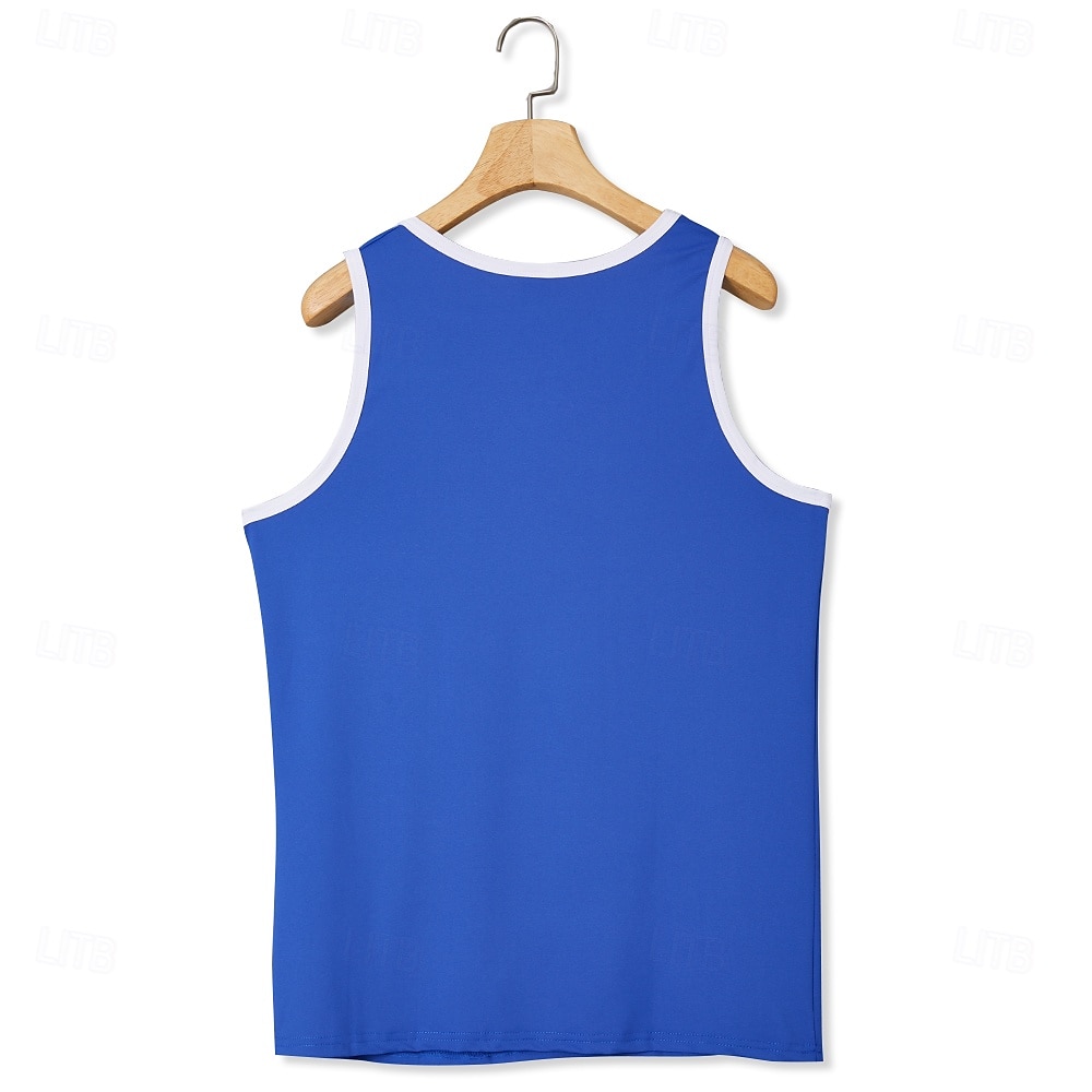Men's Tank Top Vest Undershirt Sleeveless Shirt Sleeveless U Neck Summer Solid Color Plain Fashion Classic Comfortable Color Block Street Casual Sports Black White Red Top Tee for Men 2025 - $10.49 –P2