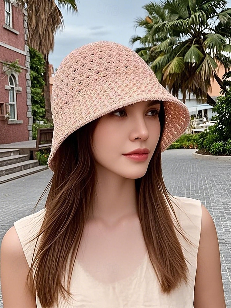 Chapeau de paille vintage pour femme – chapeau de soleil respirant tissé à la main, léger et pliable, chapeau de plage élégant pour les vacances d'été, les voyages et les activités de plein air de 2025 ? $14.99 –P3