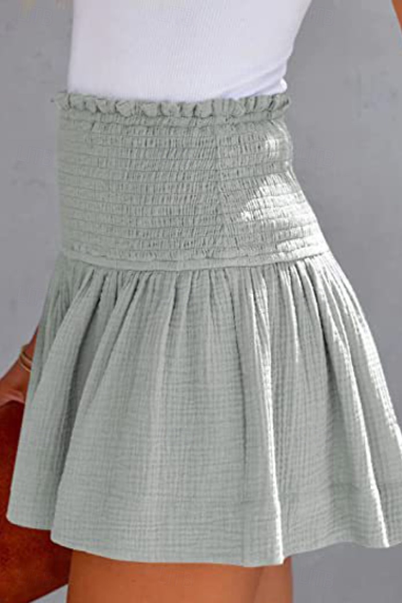 Pentru femei Pantaloni scurți inspirați din in Pantaloni Scurți Pantaloni Șic Stradă Casual Scurt Natural Simplu Talie elastică Confortabil Exterior Comfortabil Stradă Purtare Zilnică Migdală Gri 2025 - $16.99 –P13