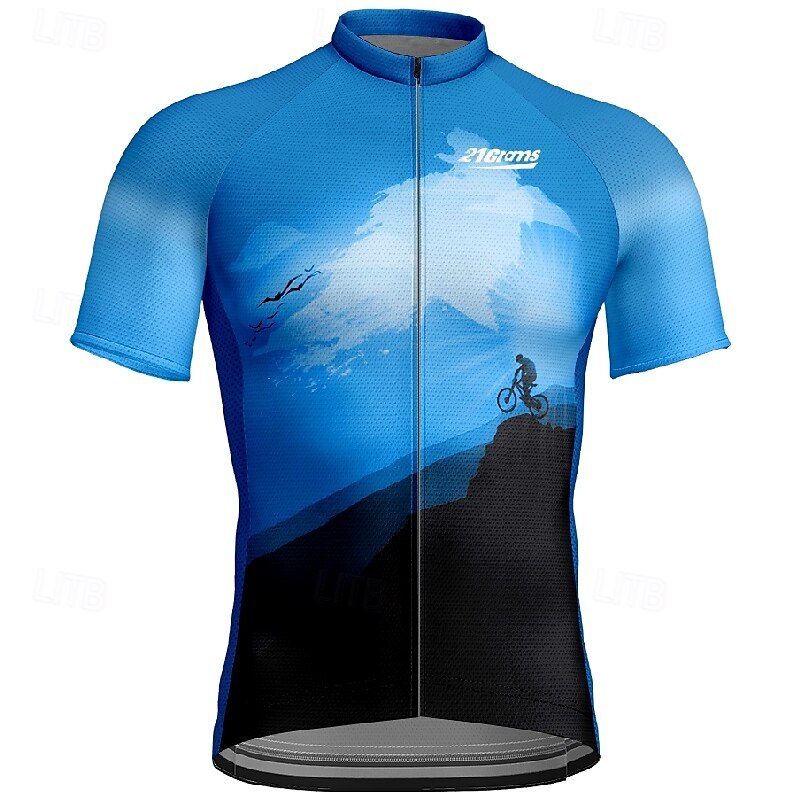 Men's Cycling Jersey Short Sleeve Bike Tee Tshirt Jersey with 3 Rear Pockets Mountain Bike MTB Breathable Quick Dry Anatomic Design Wicking Wine Red Yellow Red Sports Clothing Apparel 2025 - $28.99 –P10