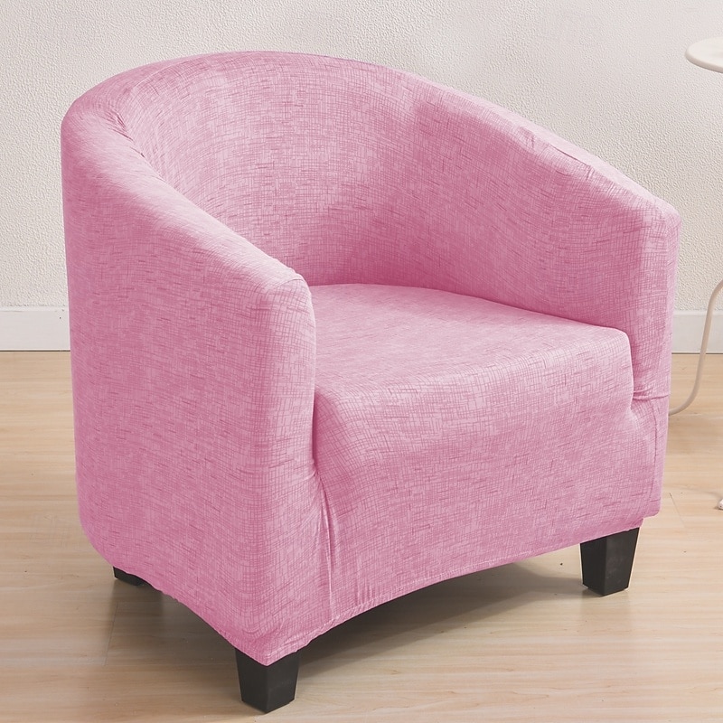 capa de cadeira de poltronas de banheira de clube, capa de sofá simples de lã polar, capas elásticas para sofás, protetor de móveis de sala de estar de 2025 por $31.99 –P4