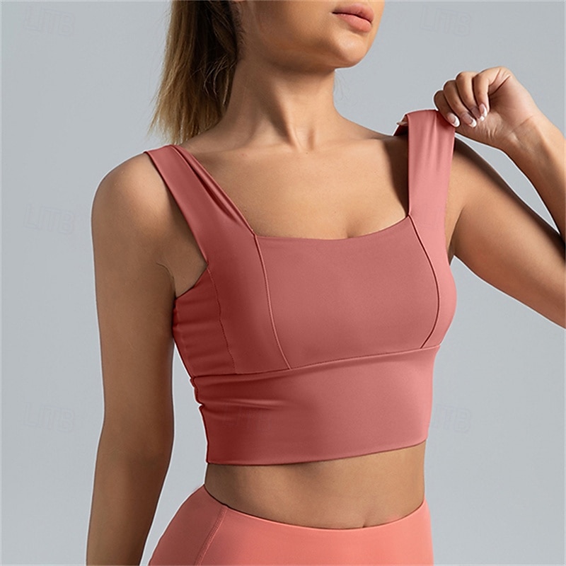 Per donna Sostegno leggero Reggiseno sportivo Reggiseno da corsa Schiena aperta Senza ferretto Top reggiseno Imbottito Fitness Sport ricreativo Corsa Traspirante Leggero Morbido Spandex Rosa scuro del 2025 a $20.79 –P7
