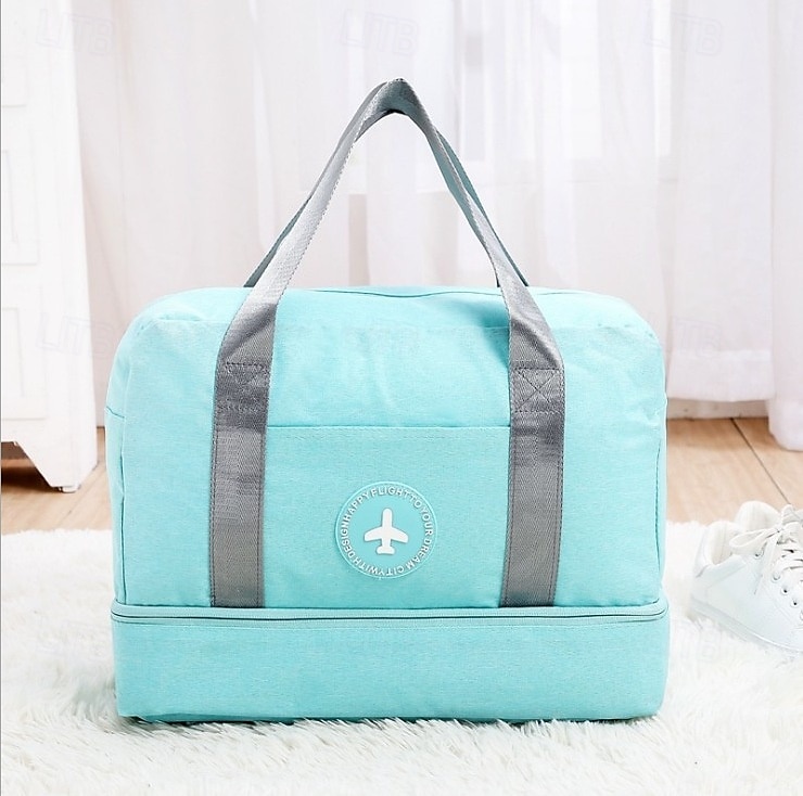 Borsa da viaggio Weekender Bag con scomparto per scarpe borsa da palestra con separazione umido-asciutto per donne e uomini borsa bagaglio impermeabile con separazione umido-asciutto organizzatore del 2025 a $14.99 –P11