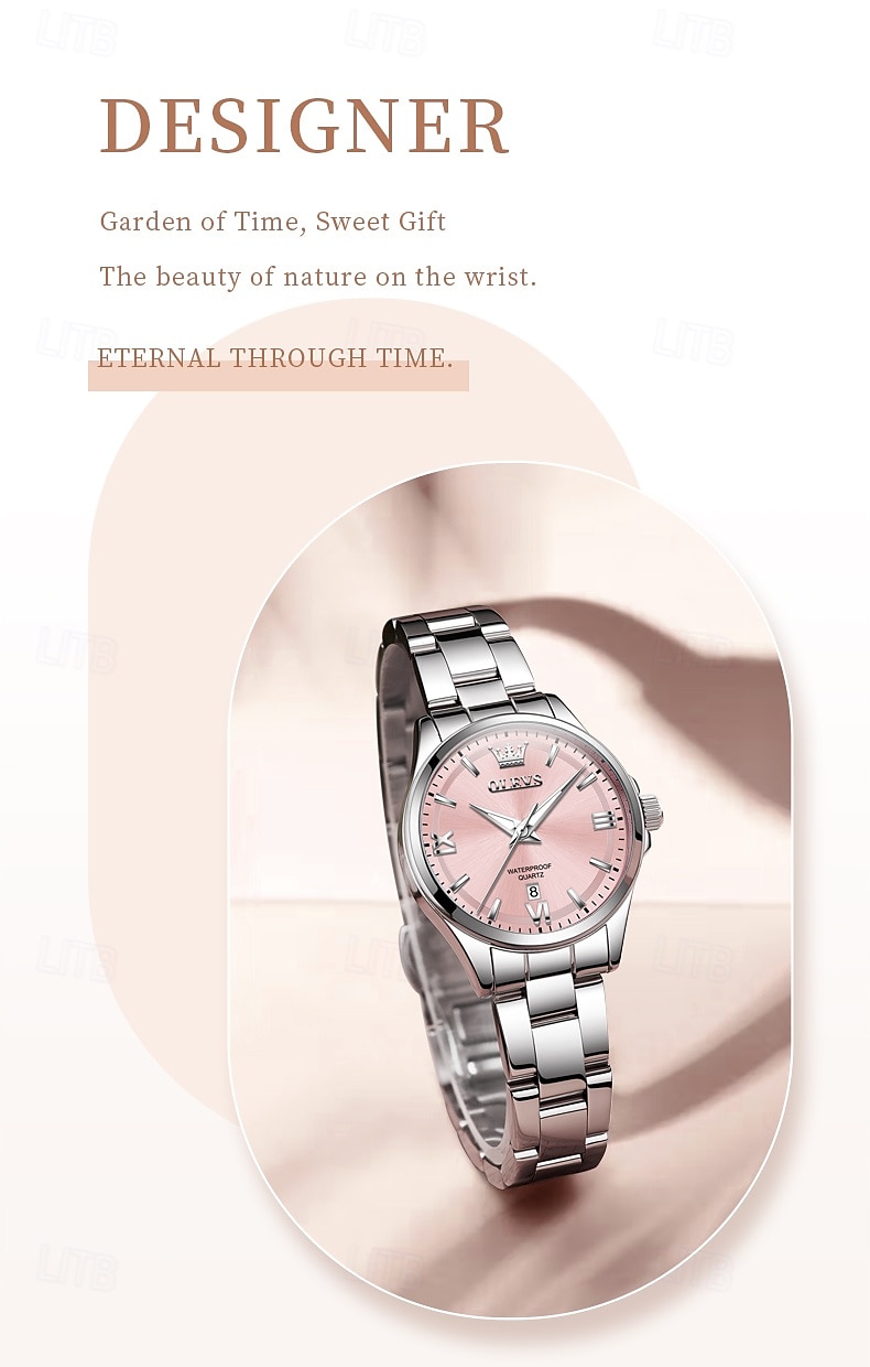 OLEVS 3668 New Women's Quartz Wristwatch Silver Solid Steel Strap Waterpoof Luminous Watch Mother's Day Gift for Woman Simple Fashion Ladies Watch 2026 - $35.99 –P2