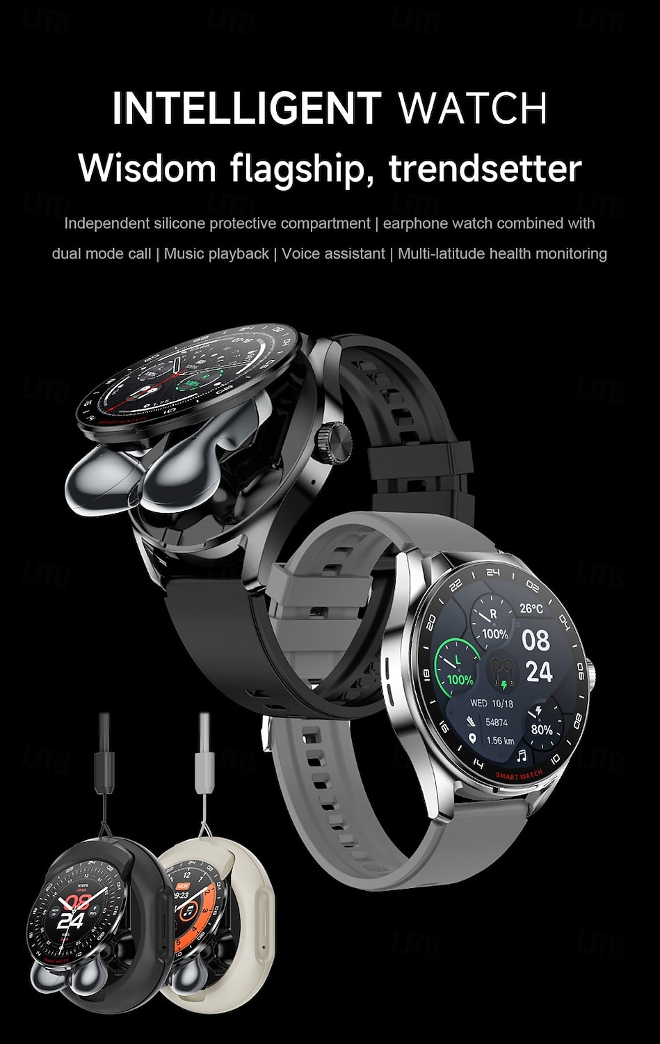 696 D9 Smart Watch 1.46 inch Smartwatch Fitness Running Watch Bluetooth Pedometer Call Reminder Sleep Tracker Compatible with Android iOS Men Hands-Free Calls Message Reminder Watches with Earbuds 2025 - $69.99 –P1