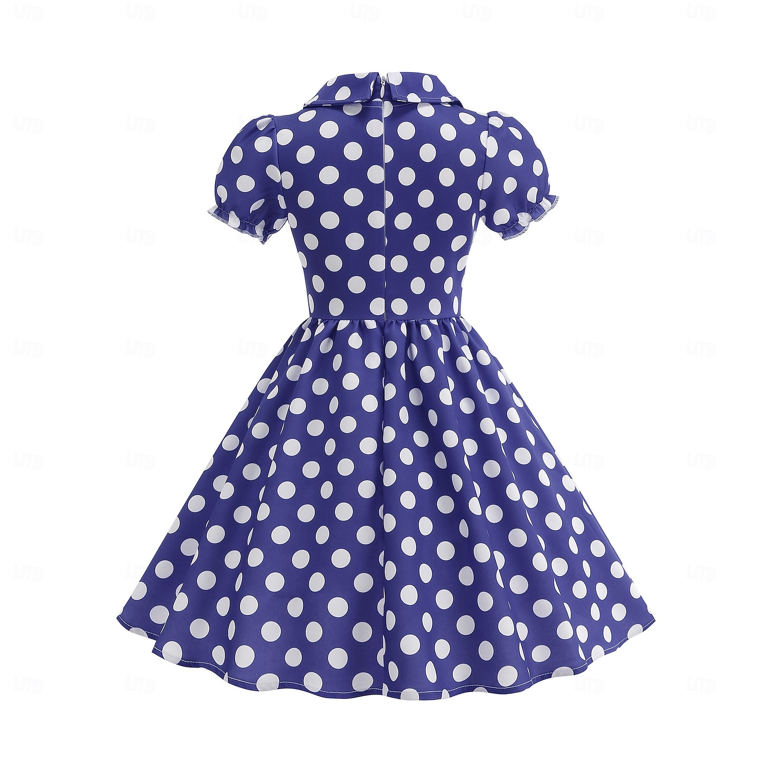 Retro / vintage Femtiotal Klänningar Swing klänning Prickiga Flickor Karnival Maskerad Dagliga kläder Möhippa Barn Klänning Hemkomstklänningar 2025 - $26.99 –P9