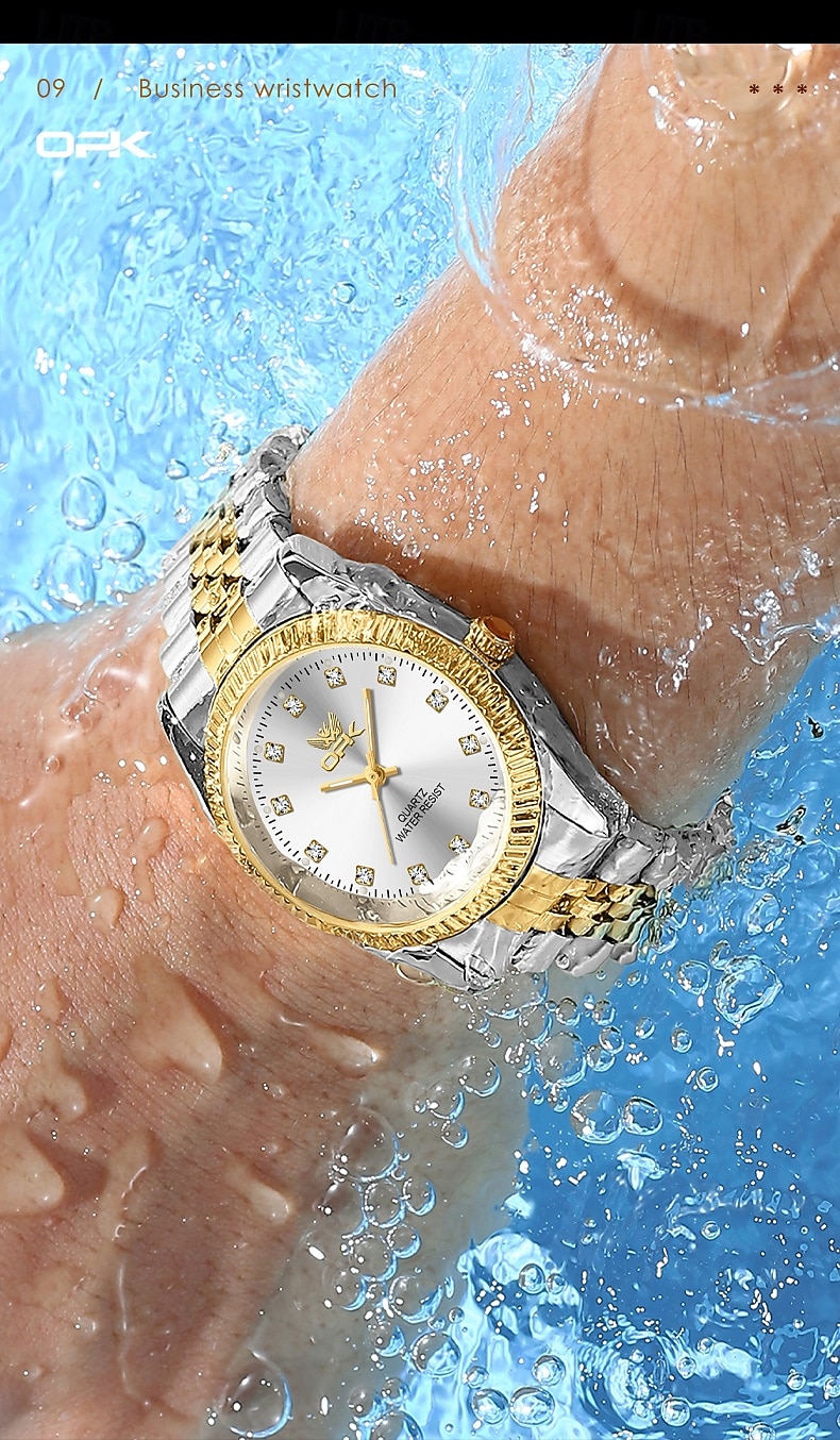 OPK Luxury Brand Watch Circular Dial Luminous Stainless Steel Men's Quartz Watch 2025 - $25.99 –P12