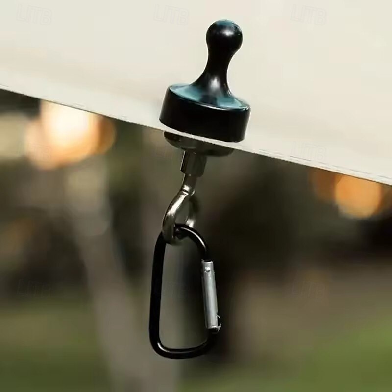 4 stuks sterke magnetische haken voor kamperen in de buitenlucht, karabijnhaken voor tenten, bergbeklimmen, gesp, magneethanger, kampeerlichthaak, accessoires 2025 - $8.99 –P7